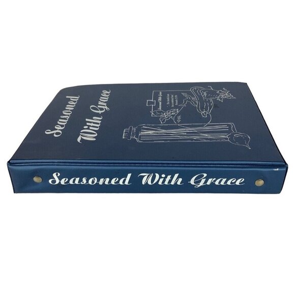 Seasoned With Grace Cookbook 1993 Ring Binder Grace Bible Church College Station - Picture 2 of 16